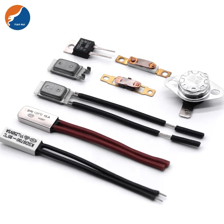 Термостат с нормально открытым, нормально закрытым, 5 А, 10 А, 250 В, термозащитный выключатель