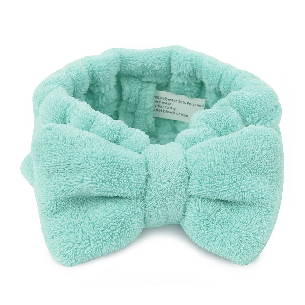 
new Hair Bands Elastic Coral Plush Make up Face Wash Shower Headband 
