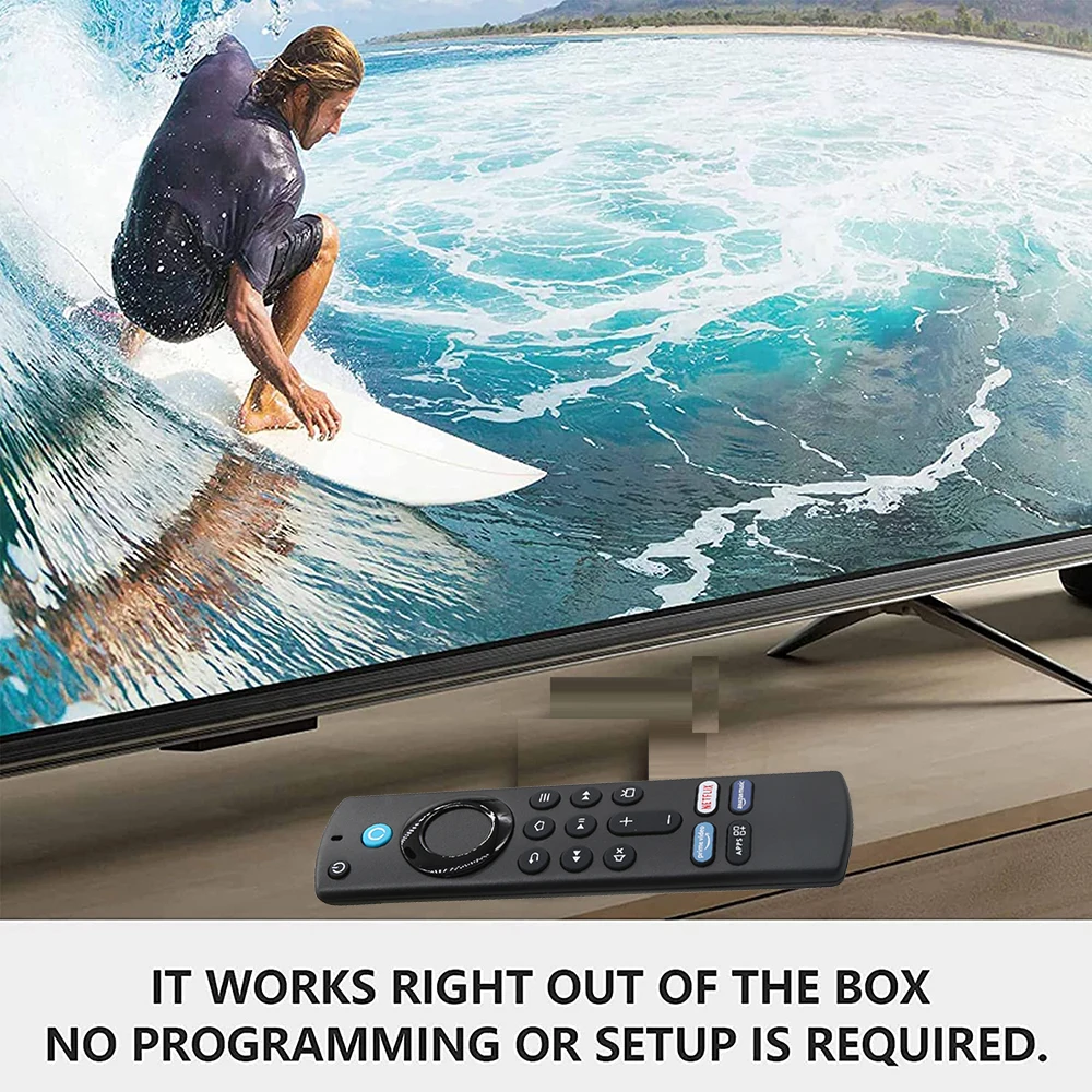 HUAYU AF-V3 Fire TV Stick Remote Control L5B83G Alexa Voice Remote controls with prime video NETFLIX APPS