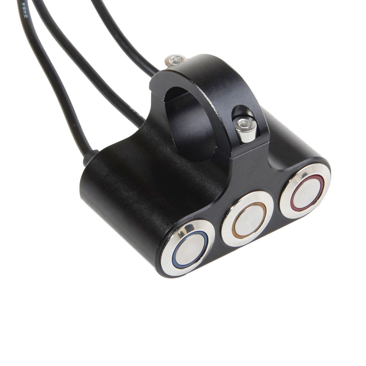 High Quality IP65 Waterproof CNC Precisely Machined ATV RV Car Motorcycle Handlebar Auxiliary Light Triple Switches