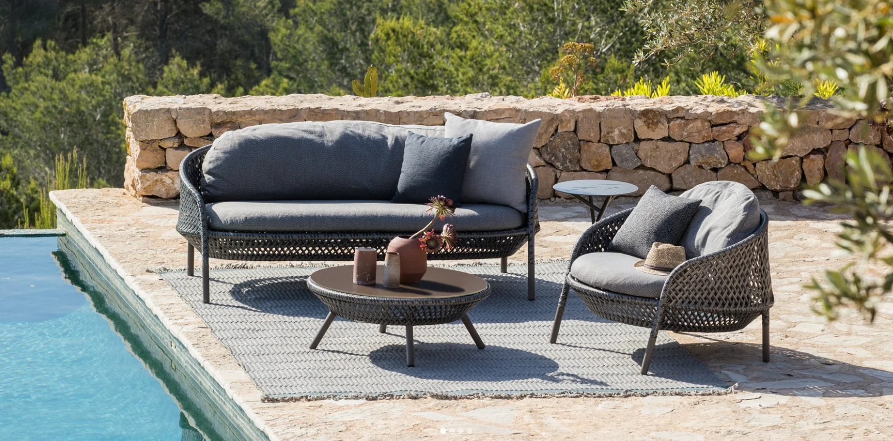 New design outdoor hotel outdoor Nordic style high quality rattan chair and sofa outdoor lounge set