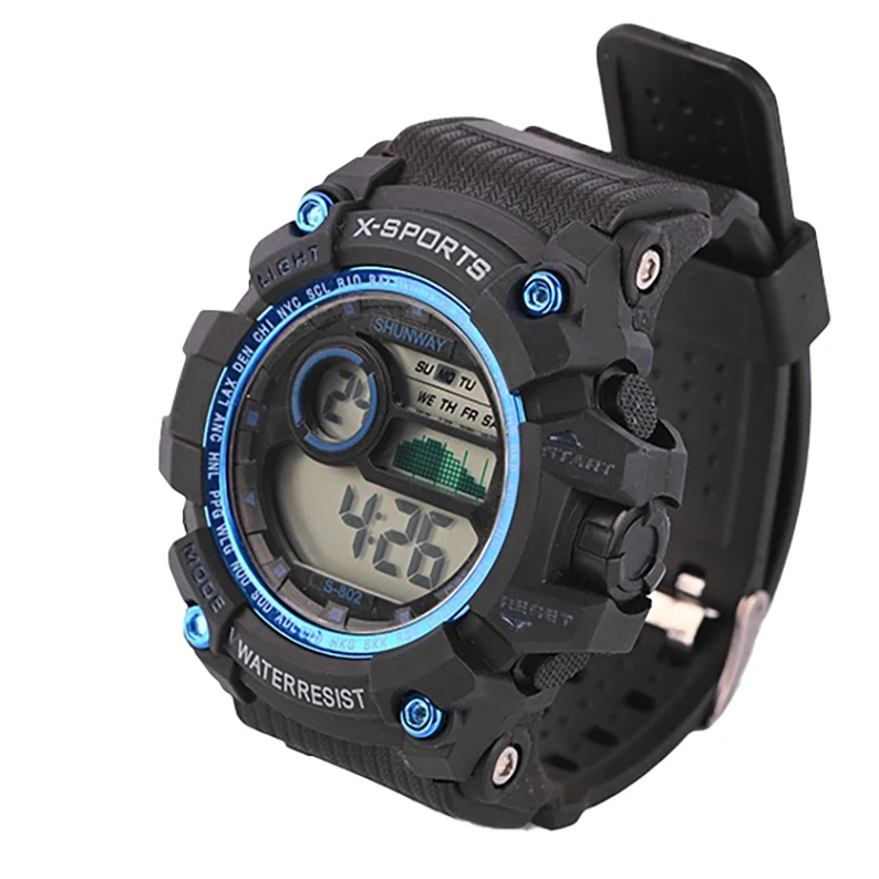 New Fashion waterproof sport led wrist watch boys digital multifunction digital watches