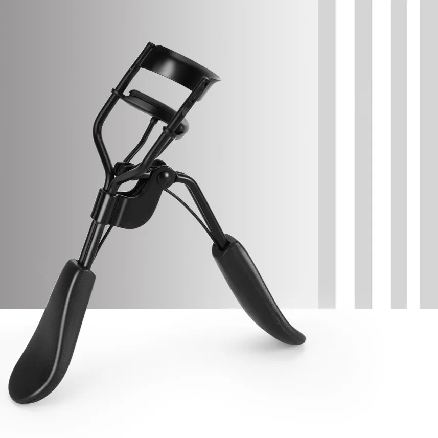 2024 Factory Private Label Plastic Handle Eyelash Tool Round Shaped Eyes Cosmetic Clip Natural False Lashes Eyelash Curler