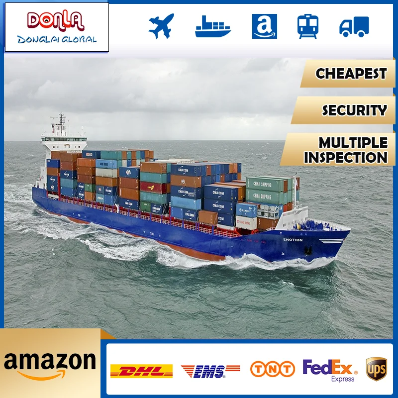 Shipping Agent Air Sea Freight Rail Transportation Door-to-door Service Freight Agent For China USA Europe Amazon FBA warehouse