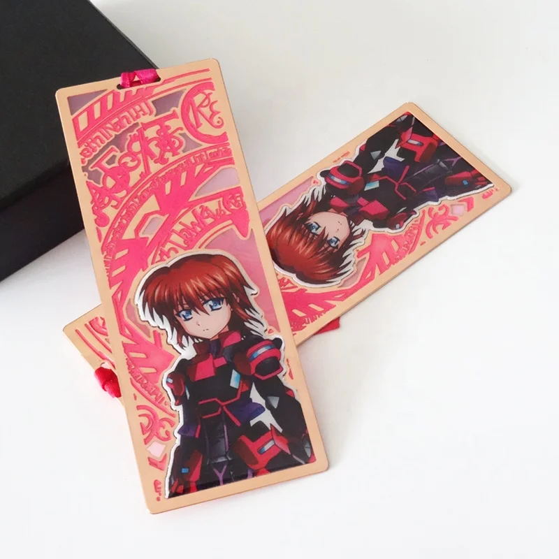 Custom anime Cardcaptor Sakura bookmark color printed metal lenticular bookmarks