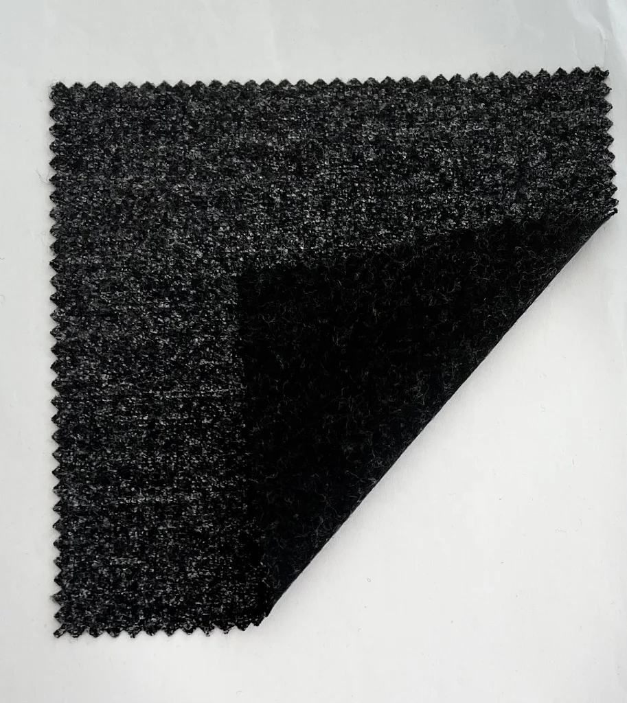 Вязаный серый Мужская футболка из полиэстера, шерсть, хлопок, смесь кашемира флис ткань для зимней одежды A1810-11