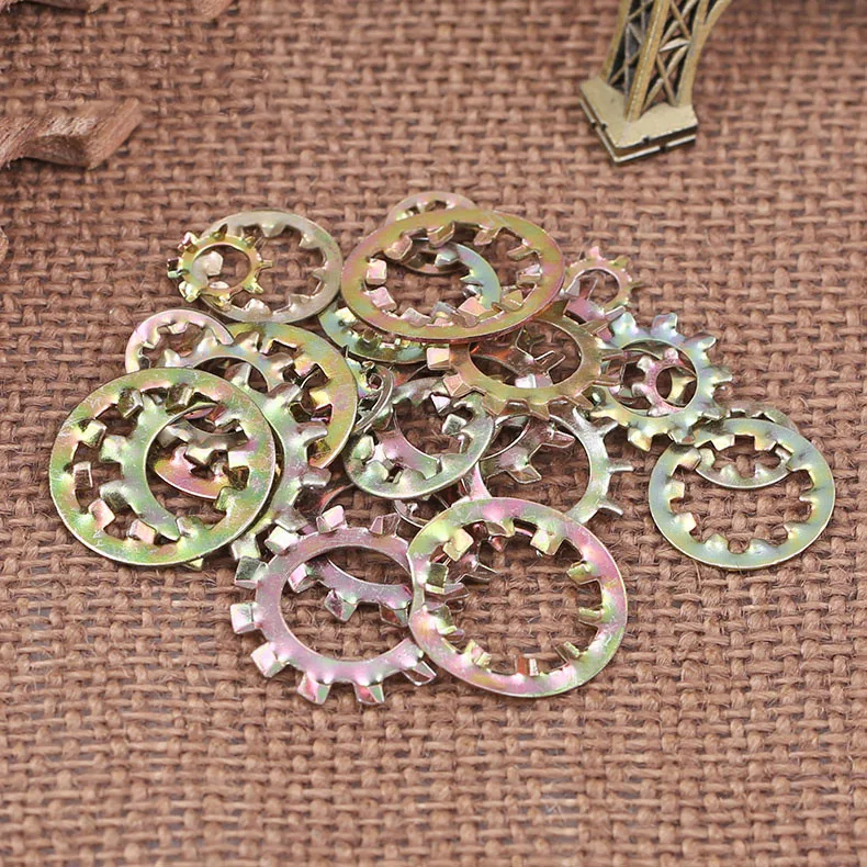 Carbon steel Internal external teeth lock washer DIN6797 toothed lock washers