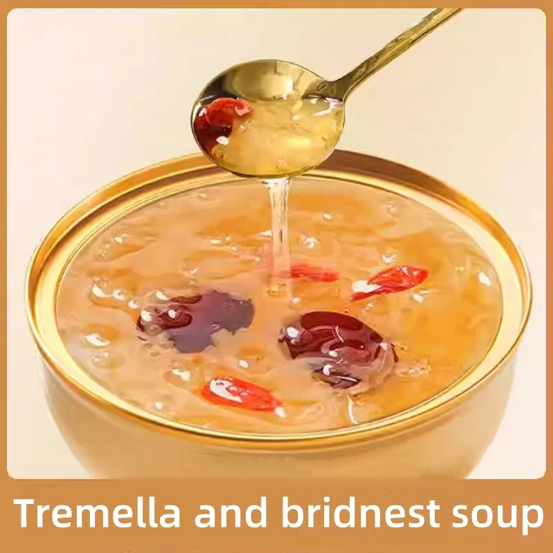 Hot Selling Instant Tremella Soup Healthy Breakfast Food White Fungus Birdnest Soup Bowl Packing