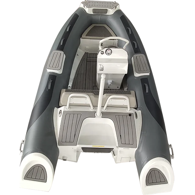 CE RHIB High Speed Folding Rib 380 Deep-v Aluminum Rigid Hull Inflatable Fishing Rowing Rib Boat for Sale