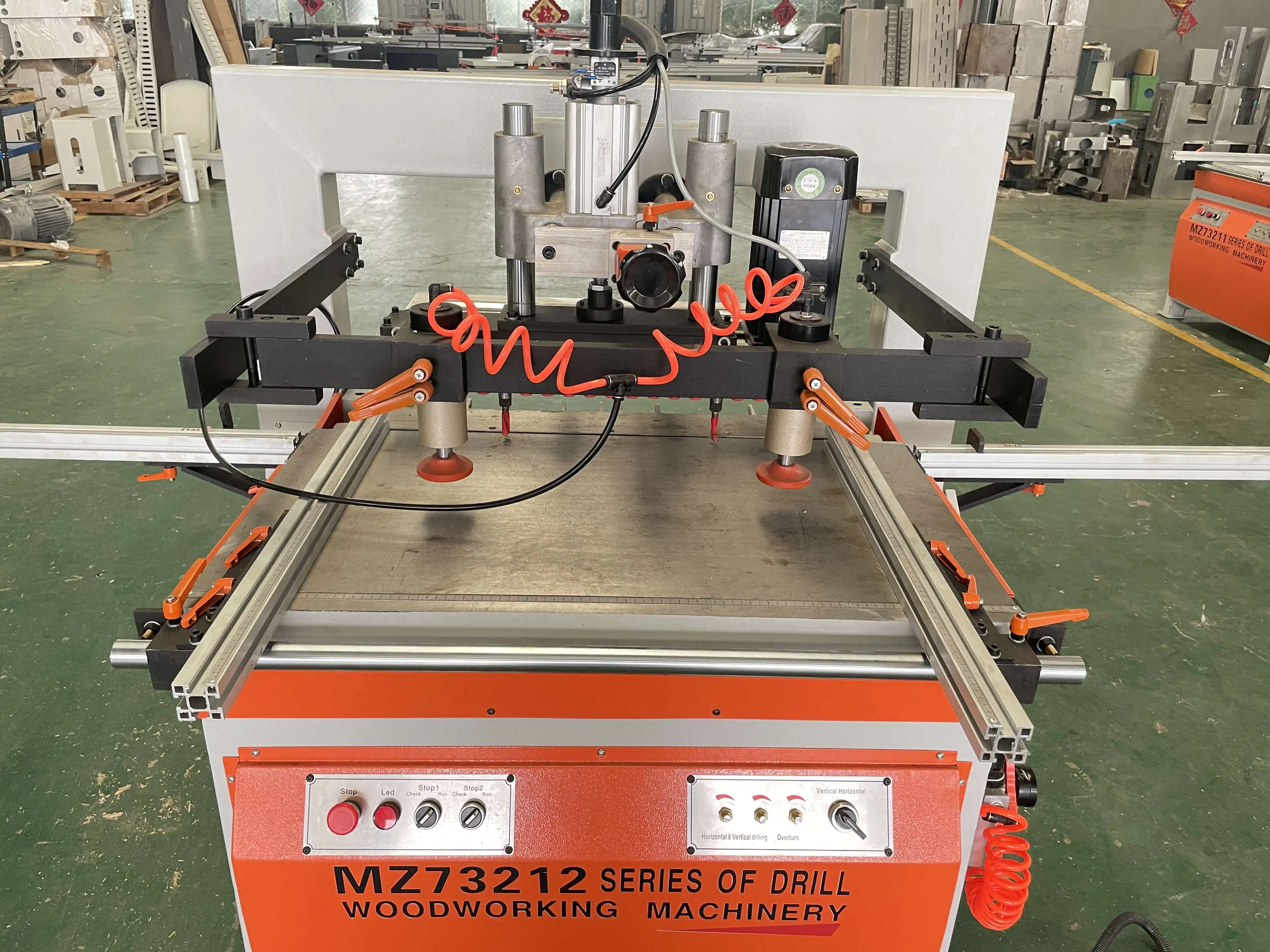 Double-line Carpenter Multiple Drilling Machine Wood Boring Machine Drilling Machine