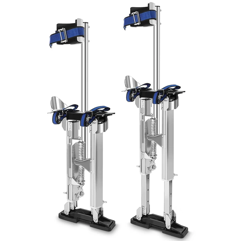 Drywall Stilts for Adjustable Heights Aluminum Stilt for Sheetrock Drop Ceiling Painting Painter Taping or High Shrub Trimming