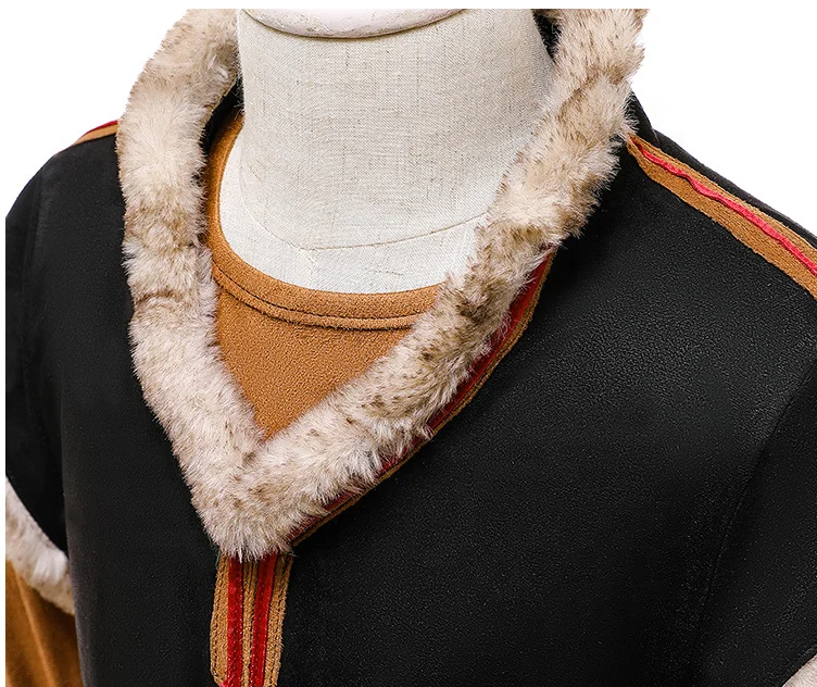 2019 Hot Movie Snow Queen Prince  Kristoff Cosplay Costume Carnival Party Costume Full Set