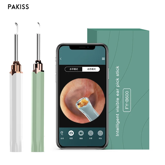 Pakiss ear cleaning endoscope ear pick tools electric ear wax remover cleaning spoon