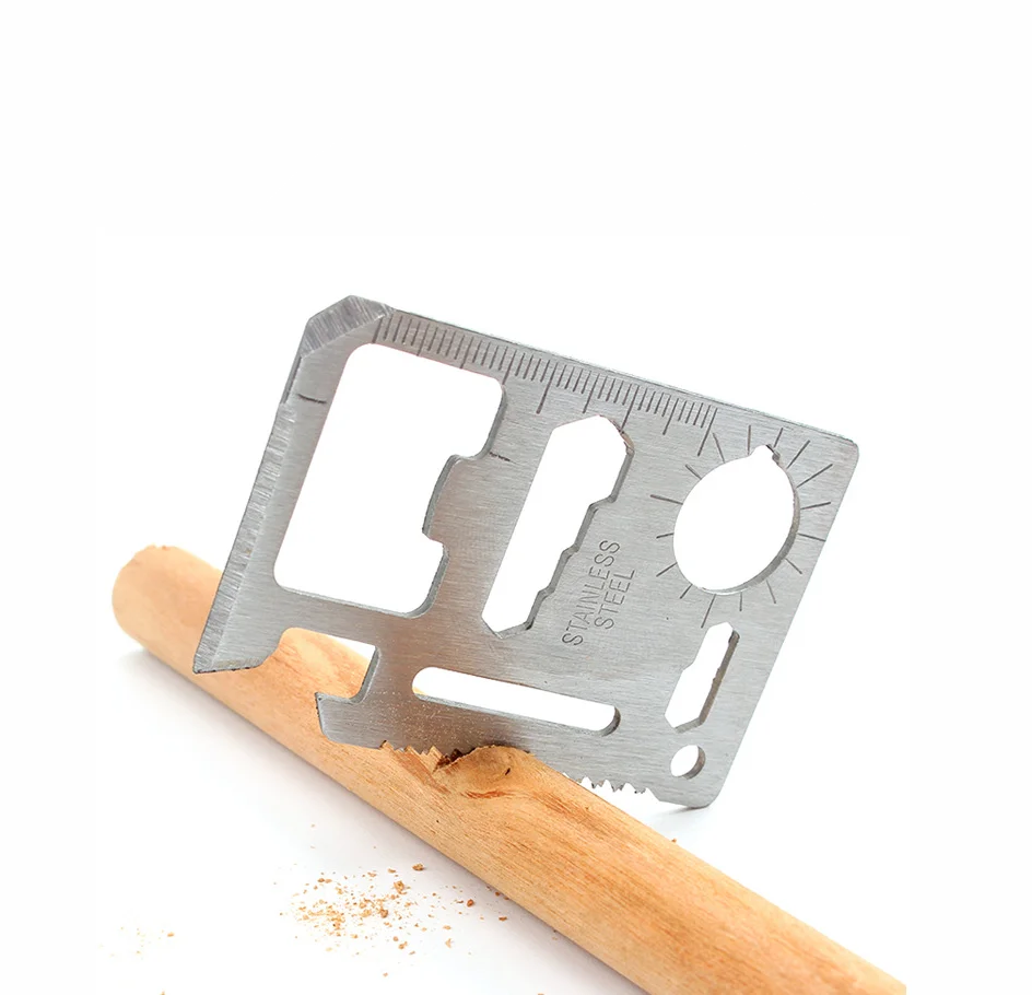 Mini Pocket Survival Business Multi Function Knife Credit Tool Set Fishing Gear Hook Card