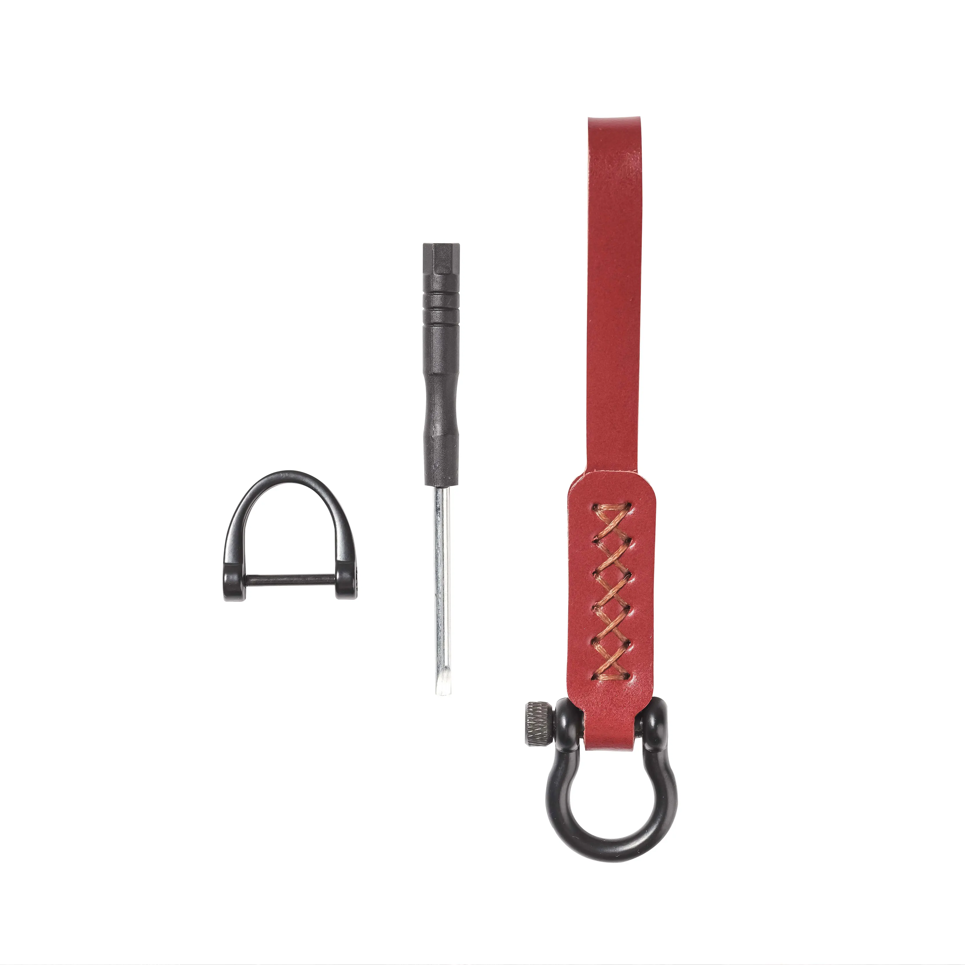 Custom Metal Leather Car Keychain Waist Hanging Key Fob for Business Man