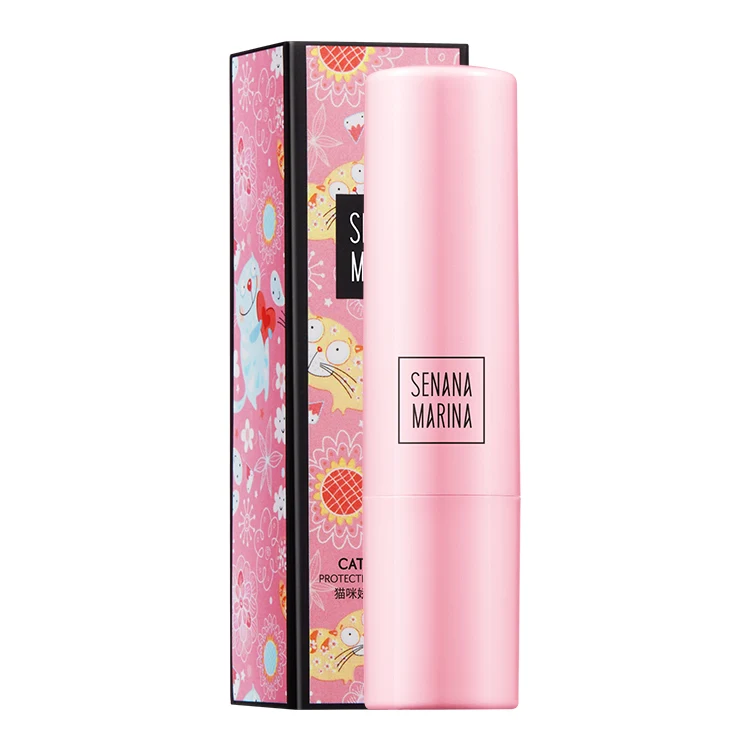 SENANA OEM ODM brand wholesale lipstick natural carrot strawberry Tender moisturizer lip care lip balm