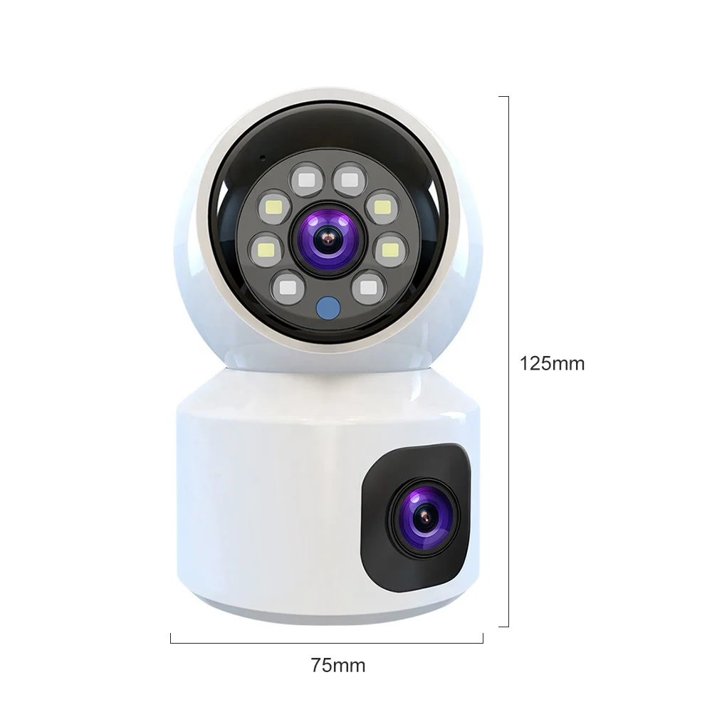 V380 4G wifi camera 4MP  Dual Wide Angle Lens Color Night Vision Indoor Auto Human Tracking Wireless IP WiFi PTZ Camera
