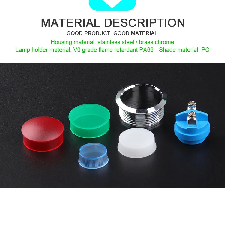 Сигнальная лампа серии WD16L, Пилотная лампа, индикатор 16 мм, индикатор металлической лампы