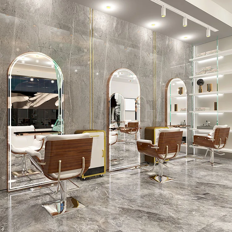 CE/IP44/ROSH certificated salon makeup LED mirrors decor wall frame