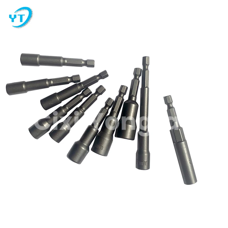 Wholesale Hot Sale 5pcs 48mm Magnetic Nut Setter Driver Socket Bit set Hex Shank