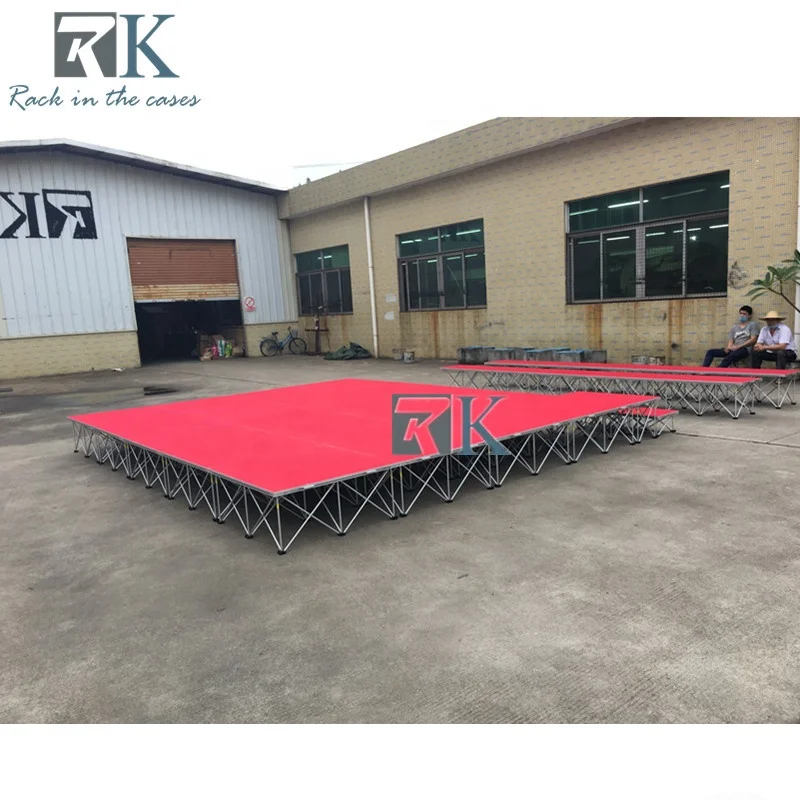Choir events stage for churches with folding riser quick install stage