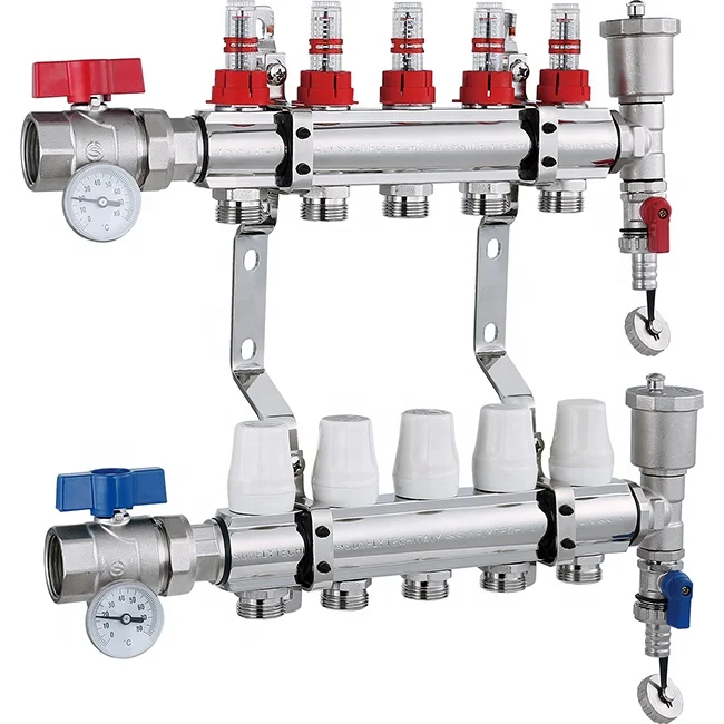 Hot sale  XF26017C  Floor Heating Manifold with 2-12ways Heating Systems & Parts