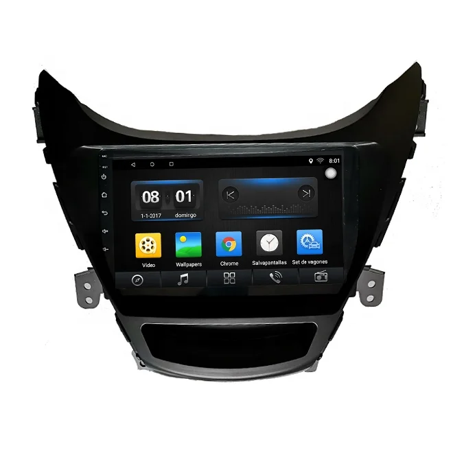 For Hyundai Elantra 9 inch Android Car Stereo Radio DVD Player HD Touch Screen Radio GPS Navigation