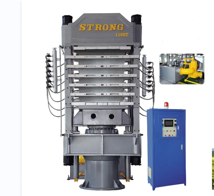 1100T High speed High Precision & Quality EVA Rubber PVC sheet Foaming press moulding machine with 6 lays factory