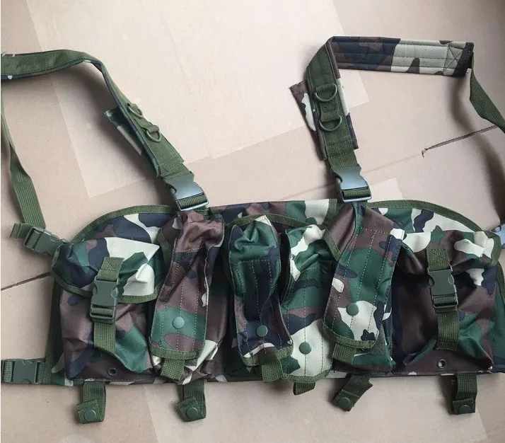 KIANGH Outdoor Hunting Molle Lightweight Quick Release Plate Carrier Chest Rig Tactical Vest with Pouches