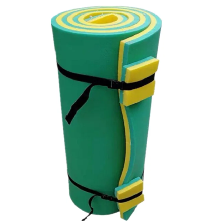 Most Popular Manufacturer Swimming Lane Line Eco Friendly Xpe Floating Water Tummy Mat Inflatable Floating Water pad Beach