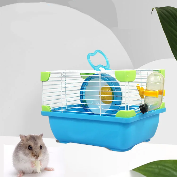 
Wholesale hot sale new design plastic iron mesh hamster cage reptile pet squirrel box guinea pig cage 