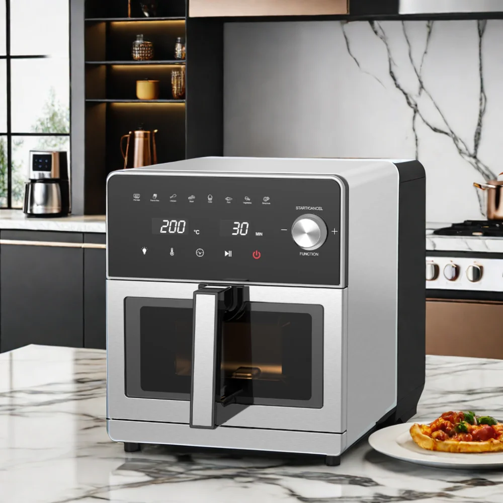 Wholesale PRICE 1700W French Door 23l multi Air Oven Oil Free Stainless Steel Convection Hot Air Oven