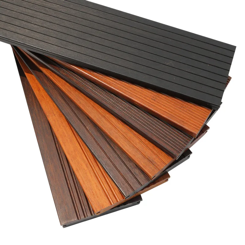 High Density Solid 18mm Thickness Carbonized Outdoor Flooring Exterior Park Floor Groove Strand Woven Natural Bamboo Decking