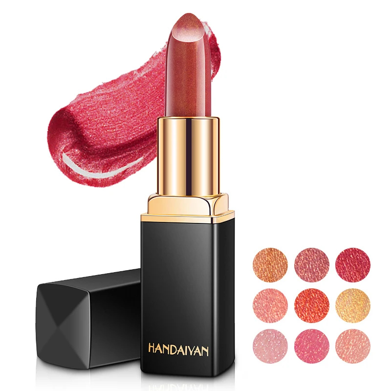 HANDAIYAN Thermochromic Mermaid Lipstick Shimmer Private Label Vegan Long Lasting Makeup Cosmetics