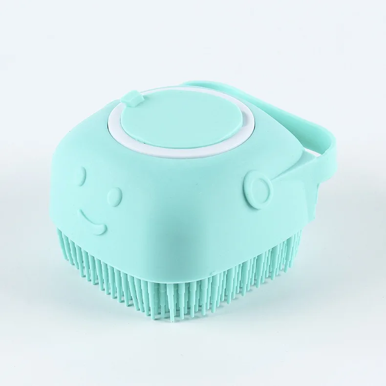 Pet Bath Brushes Massage Shampoo Dispenser Dog Grooming Silicone Shower Brush Portable Dog Shower Massage Brush