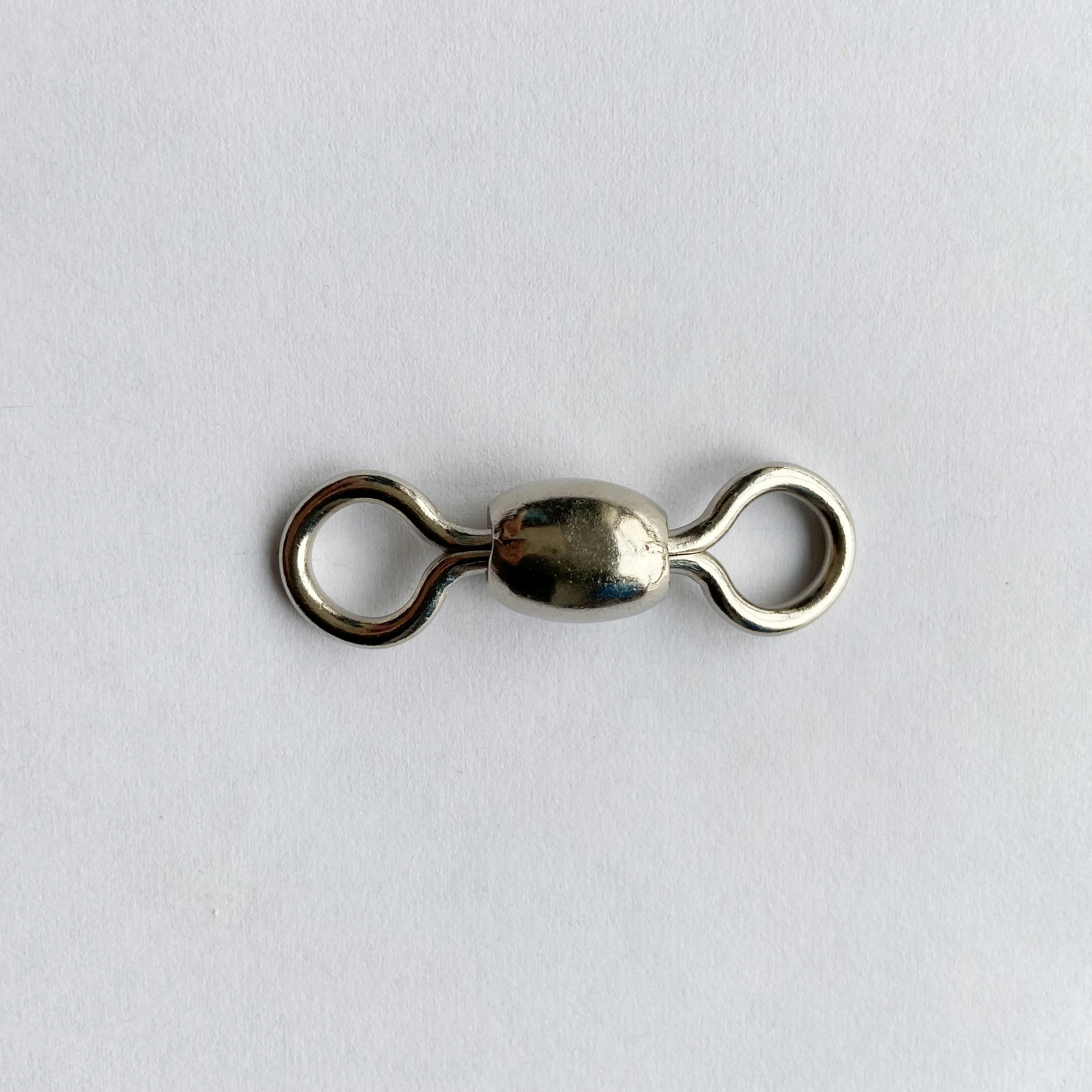 Fishing Barrel Bearing Rolling Swivel Solid Ring LB Lures Connector