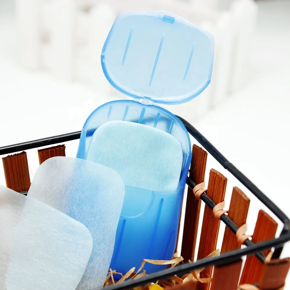 
Eco friendly travel pocket portable shampoo face wash paper thin soap 