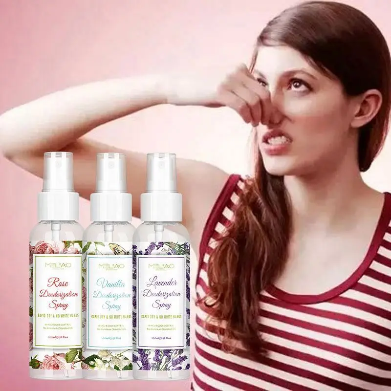 Women Deodorant Spray Vegan Rose Vanilla Lavender Private Label Baking Soda Free No aluminum Natural Organic Body Mist OEM ODM