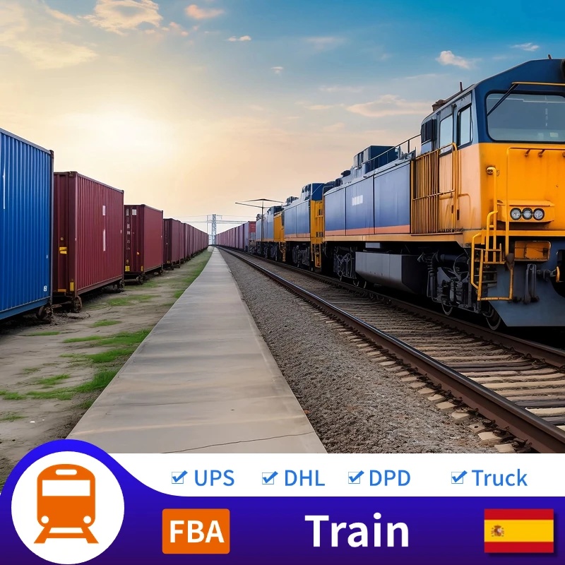 Самый дешевый FBA DDP железнодорожный транспорт экспедитор в Испания Италия Франция Германия Европа агент доставка