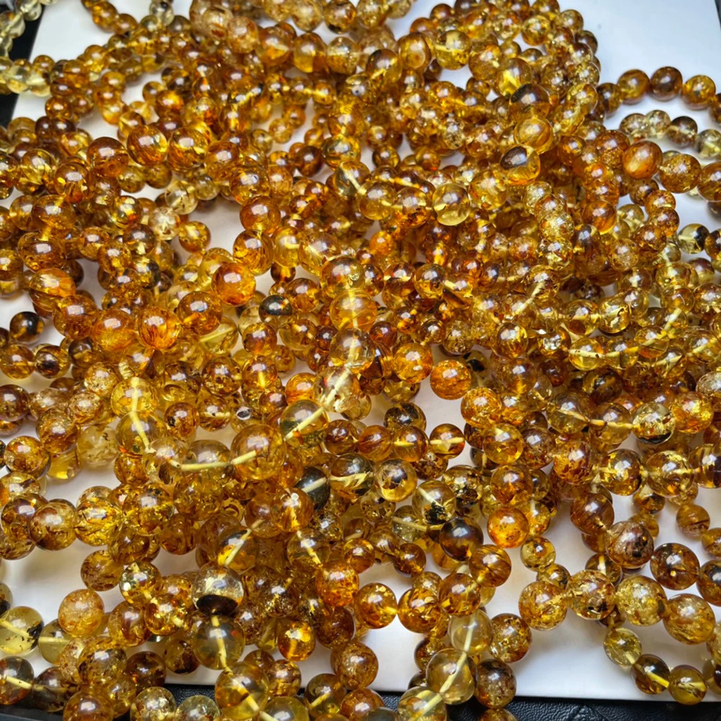 Natural amber Russian Baltic exploding amber exquisite bracelets perfect quality piebald amber