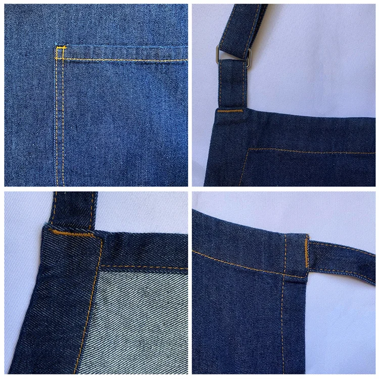 wholesale nail tech stylist girls blue cooking shef apron sublimation  blank custom logo grey aprons for different jobs