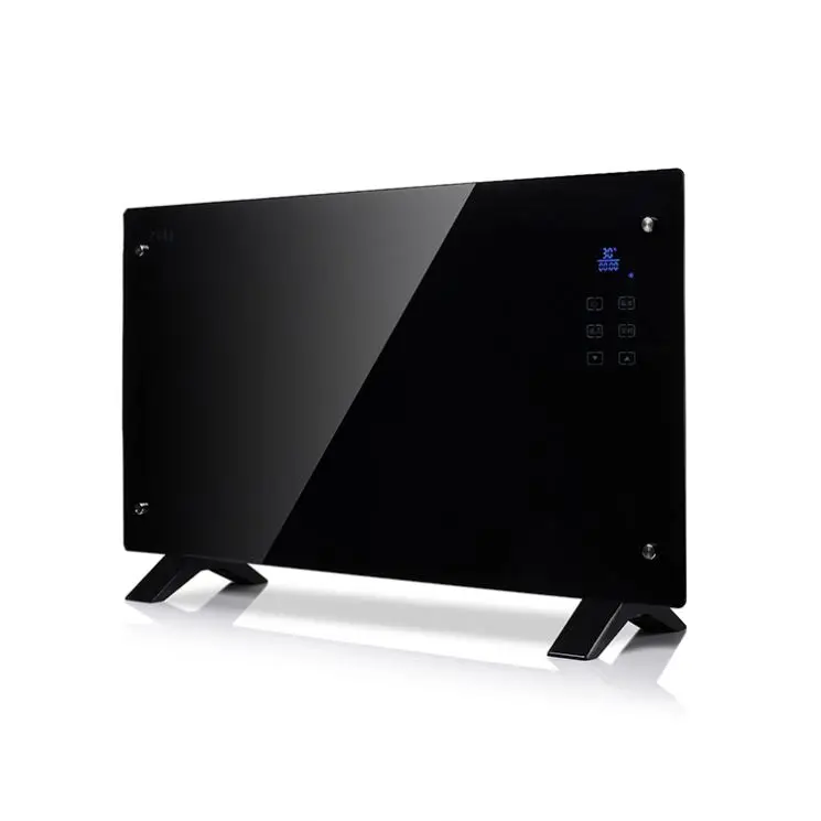 Wholesale freestanding eco electrical adjustable thermostat overheat protection infrared wall glass panel convector heater
