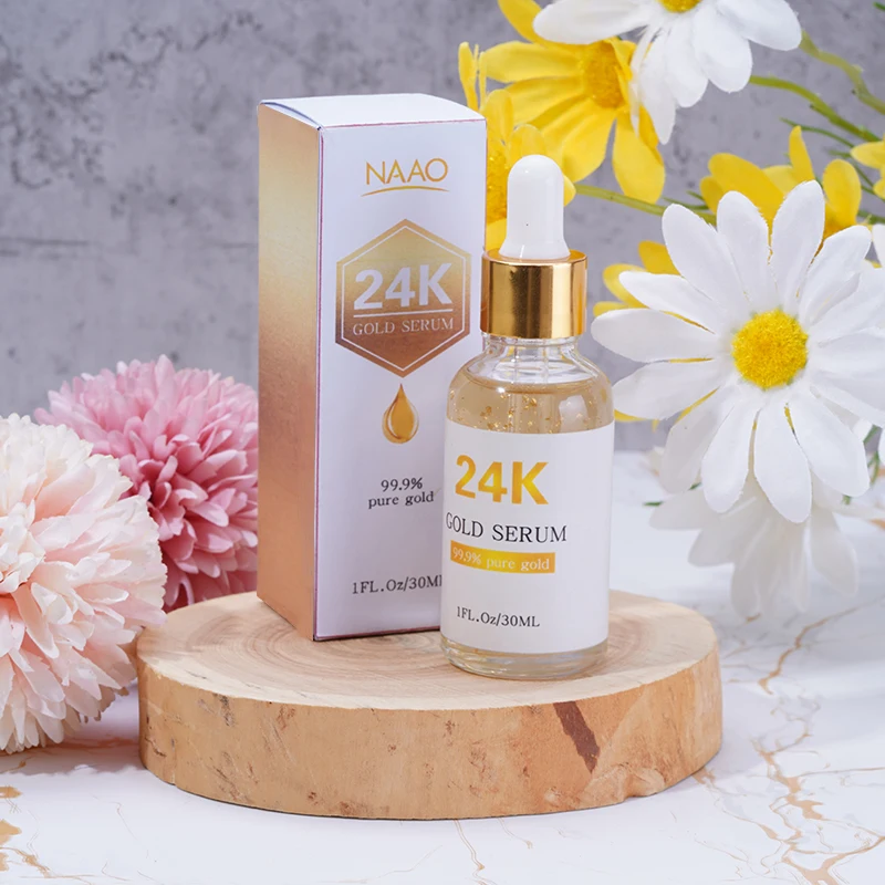 OEM Skin Whitening Anti-aging Moisturizing Repairing Firming 24k Gold Serum For Face