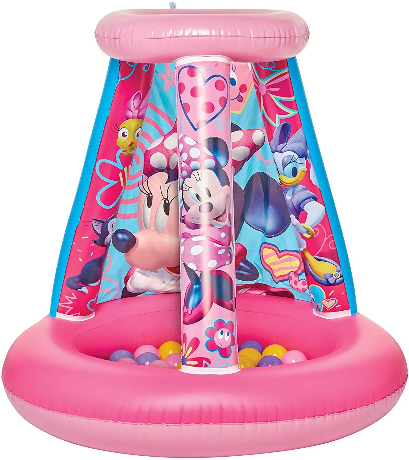 Minnie Mouse Kids Ball Pit, 1 Inflatable & 15 Soft-Flex Balls
