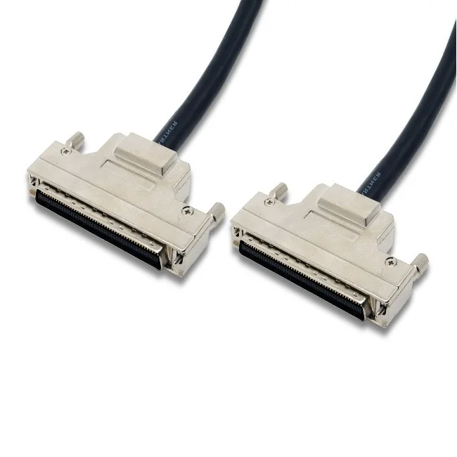SCSI 100Pin Cable HPCN 100P Male to male cable with Metal Hood 1M SCSI 100Pin Cable for Motion control card