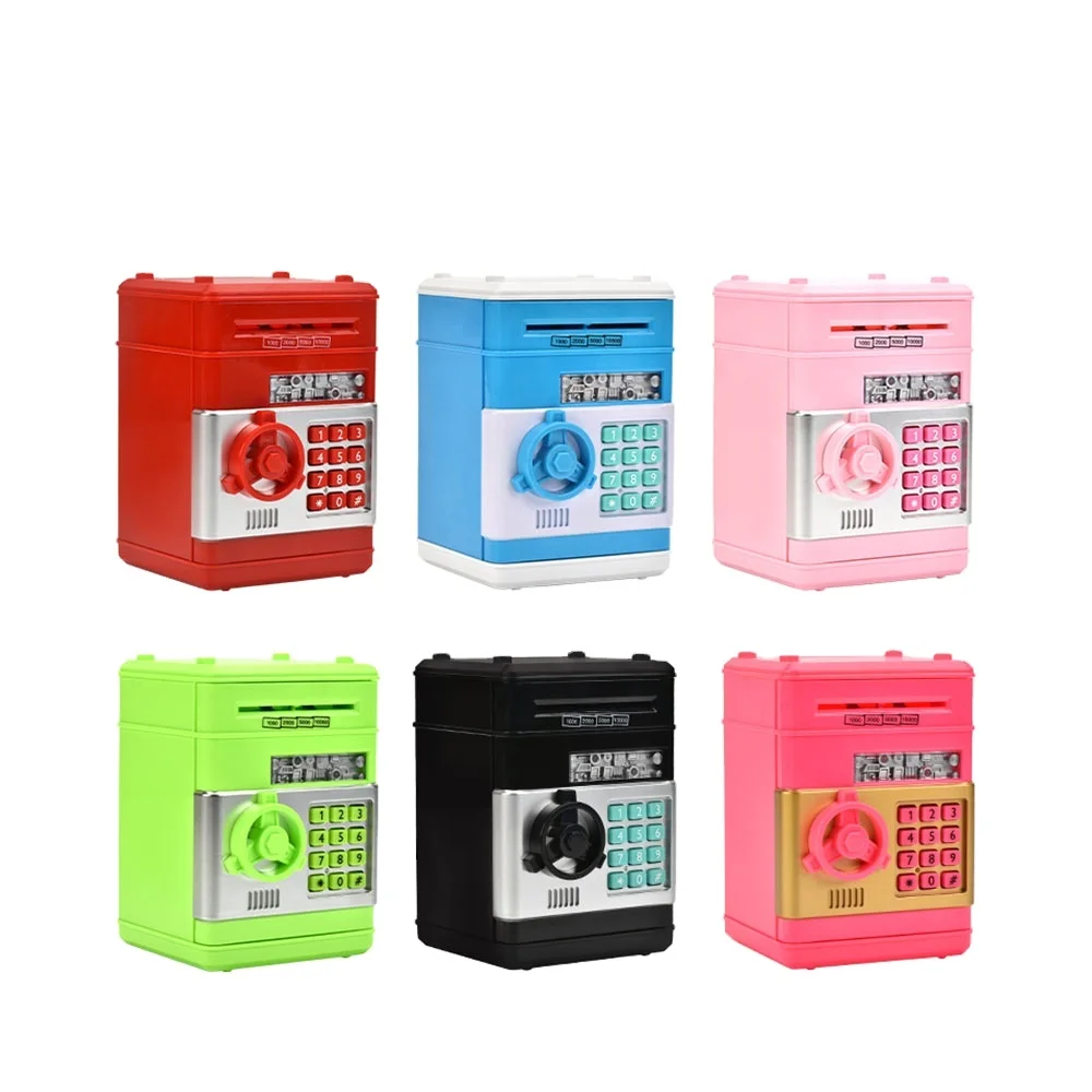 piggy bank for girls boys banknote and coin storage automatic banknote winding cryptographic piggy bank-best gift for kids