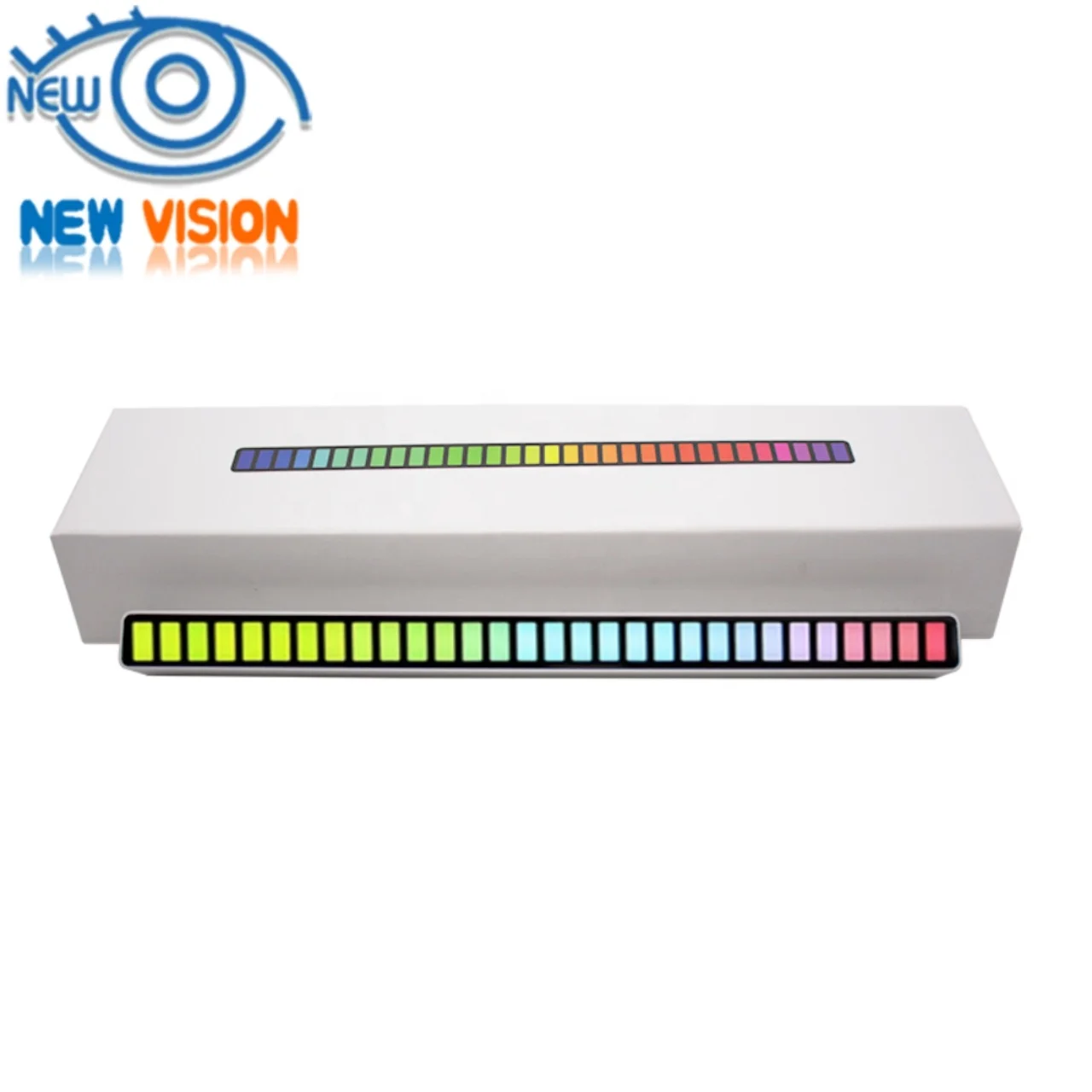 
32 Bit Music Level Indicator Aluminum Bar Voice Sound Control Audio Spectrum RGB Light LED Display Rhythm Pulse Colorful Signal 