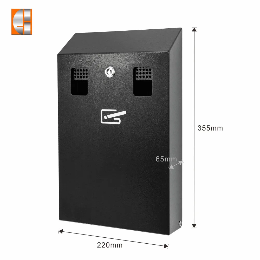 Cigarette Butt Receptacle wall mounted cigarette disposal outdoor ashtray