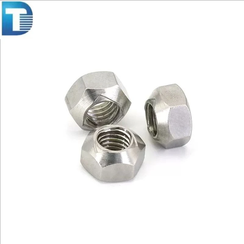 18-8 Stainless Steel Self-Locking Hexagon Nut 1.4301 1.4306 1.4571 Polished ASTM AISI ANSI All Metal Prevailing Torque DIN980V