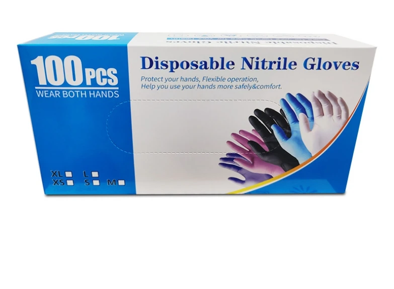Disposable Nitrile Gloves Food Cleaning Dental Powder Free Nitrile Gloves